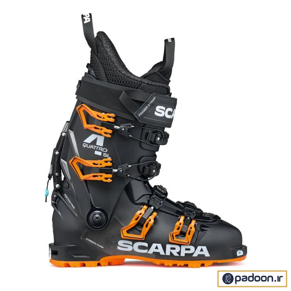 کفش اسکارپا 4-QUATTRO SL BLACK-ORANGE SC-12013-501 - Image 2