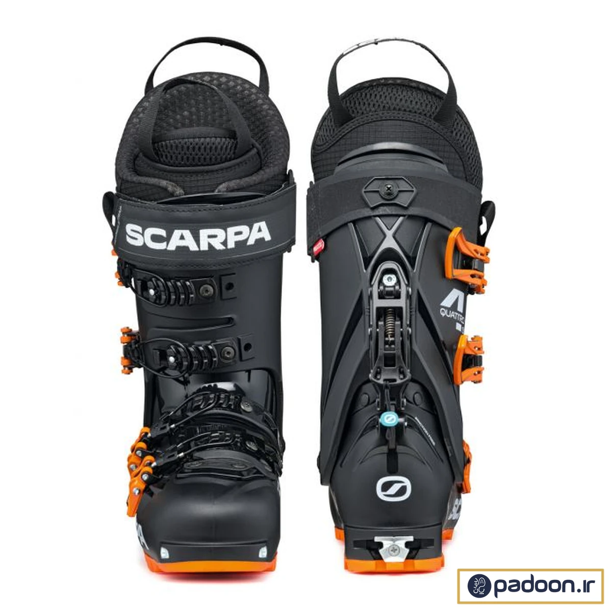 کفش اسکارپا 4-QUATTRO SL BLACK-ORANGE SC-12013-501 - Image 4