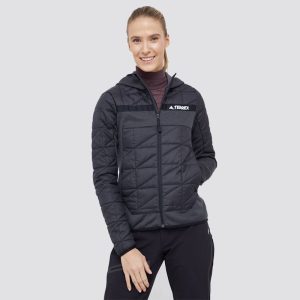 کاپشن زنانه آدیداس مدل womens multi prime green hybrid insulated jacket